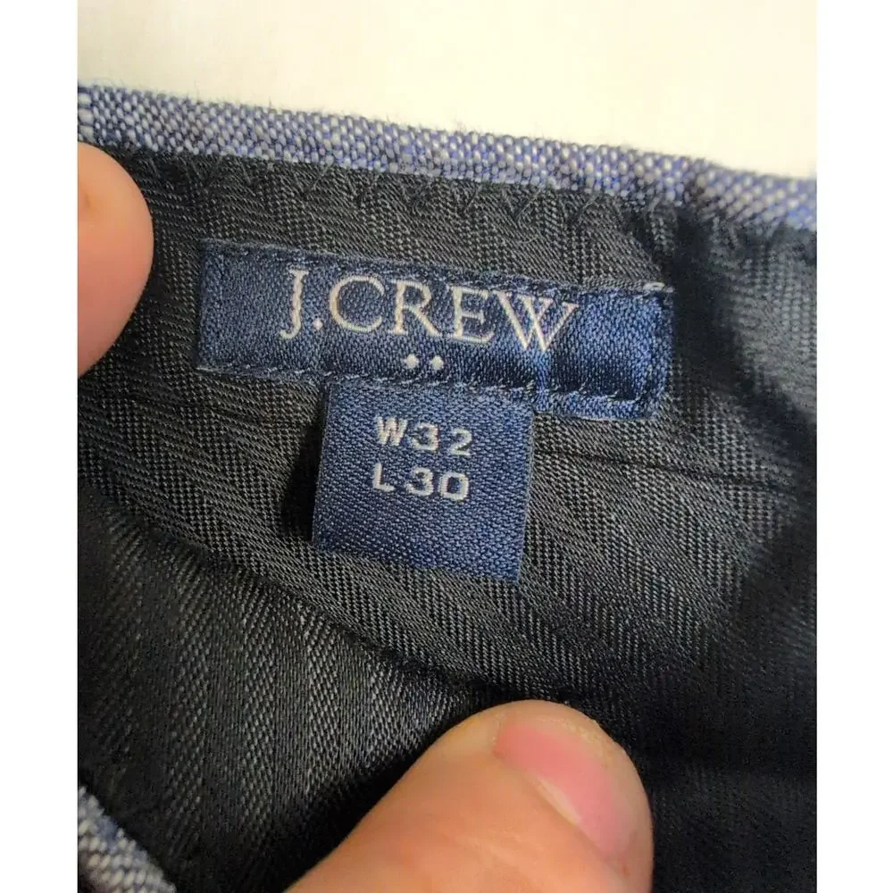 J.Crew blue Thompson Slim fit linen pants Size 32/30 Classic Preppy Coastal